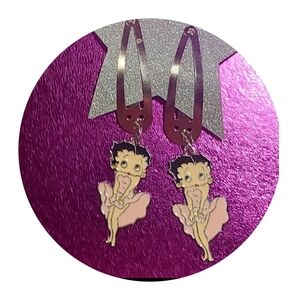 Betty Boop pair of hairclips . made with love !